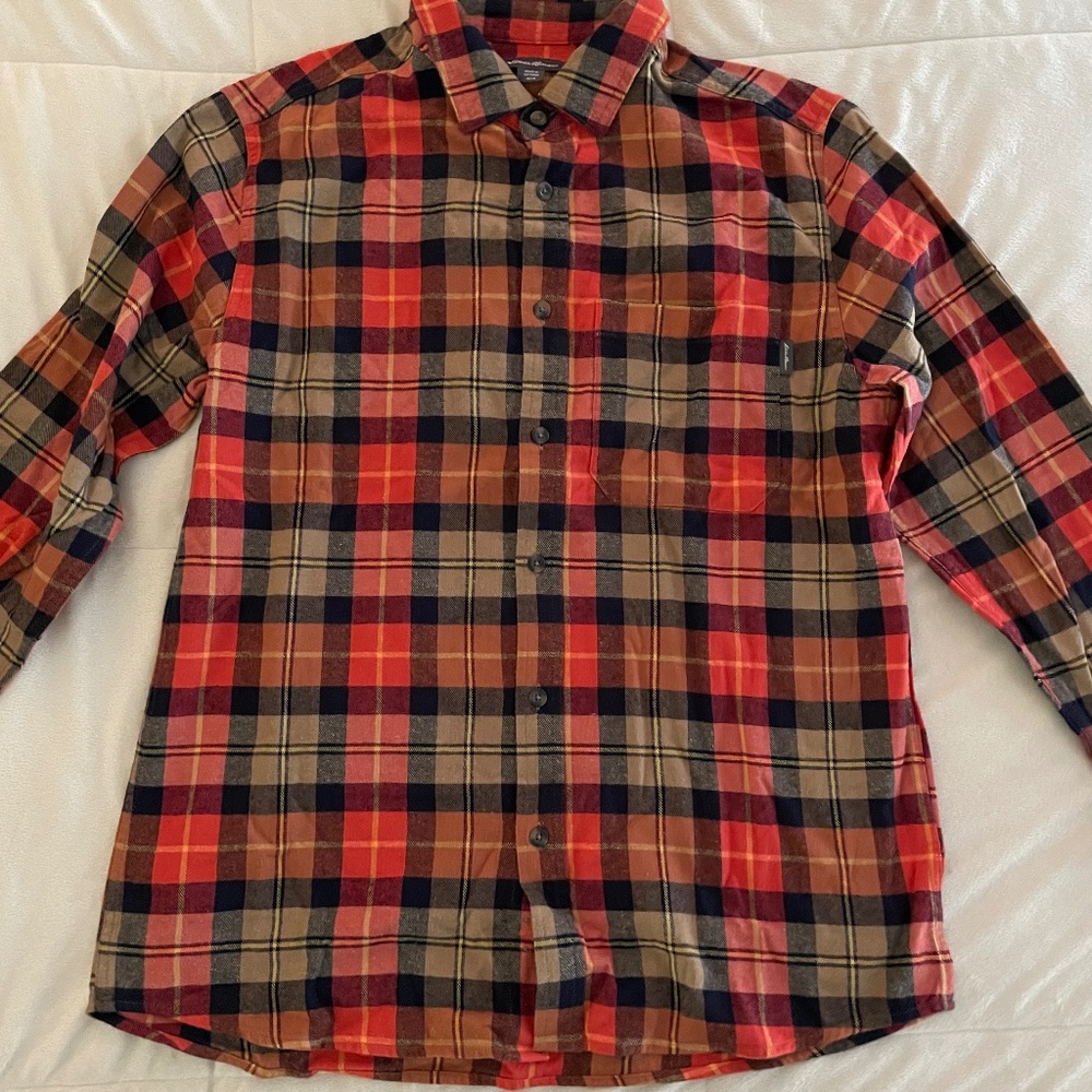 Eddie Bauer, medium Mens flannel shirt